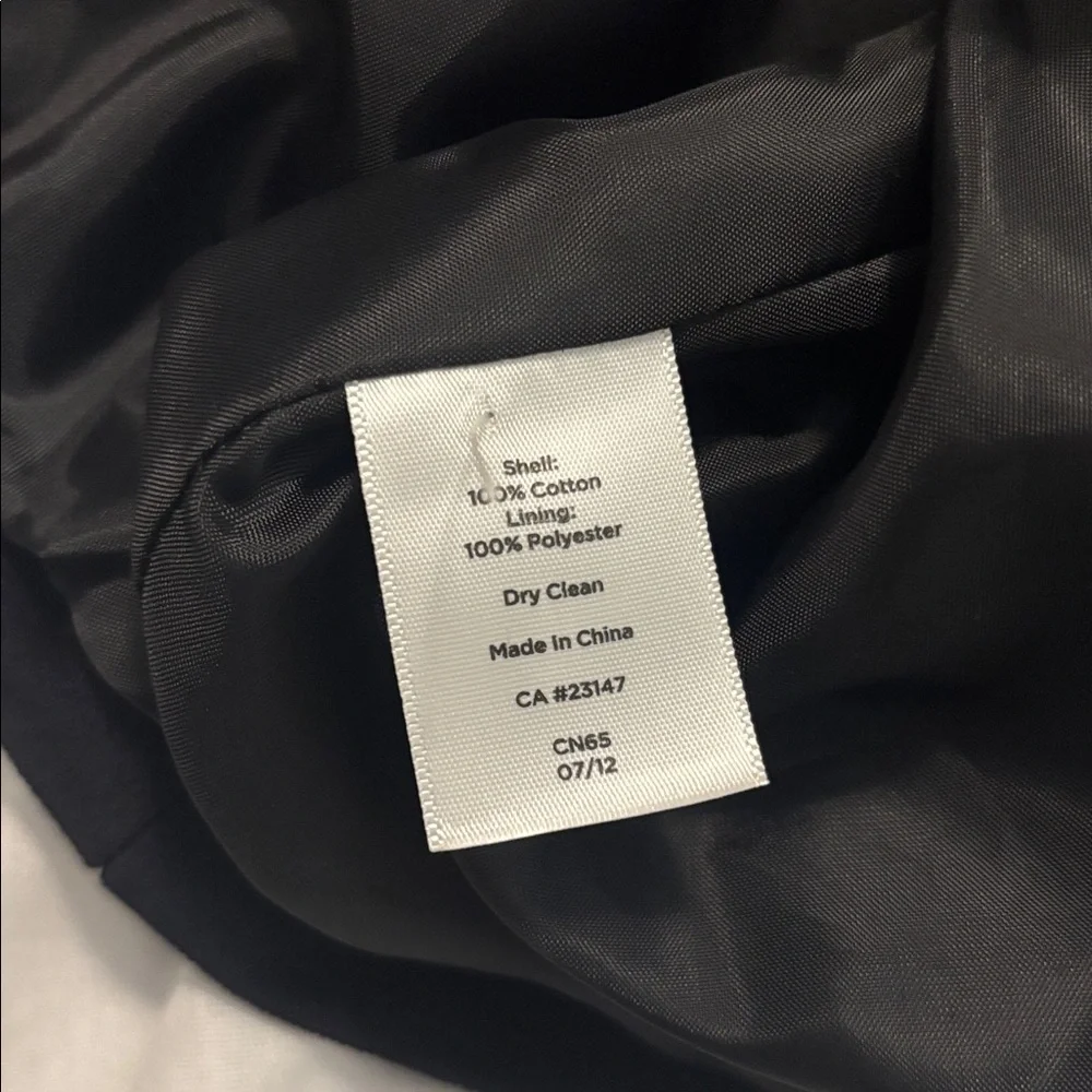 Talbots black velvet blazer red roses SZ 18 3/4 length sleeves 100% Cotton lined - Picture 5 of 15